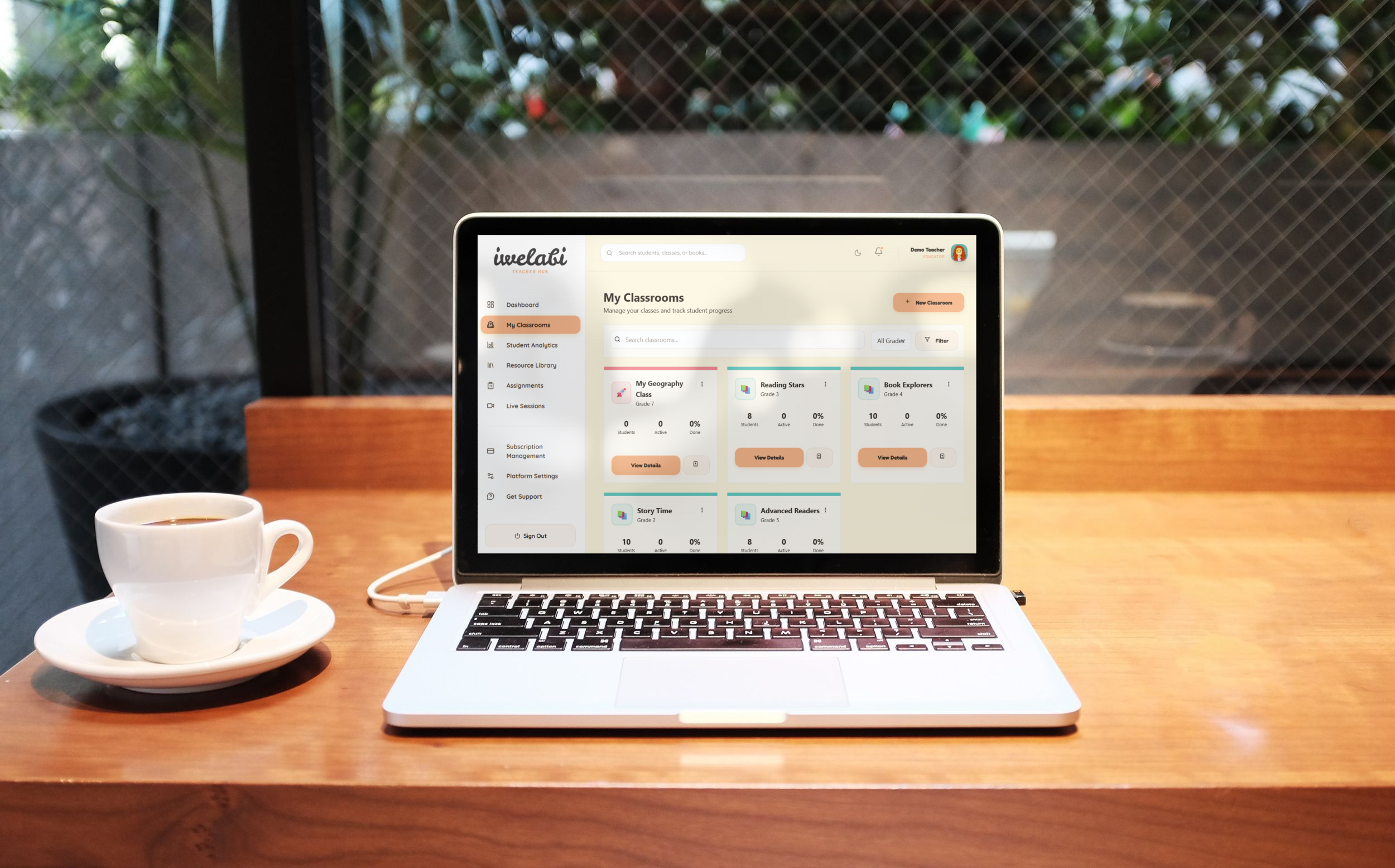 Teacher Dashboard UI