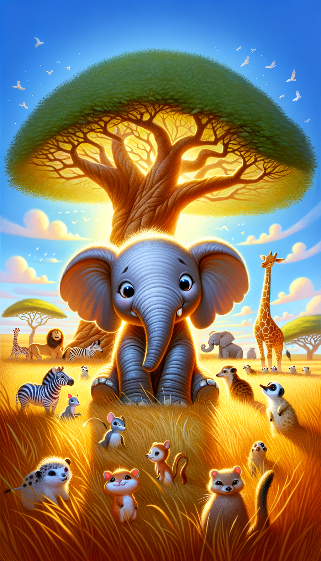 The Shy Elephant of the Savannah