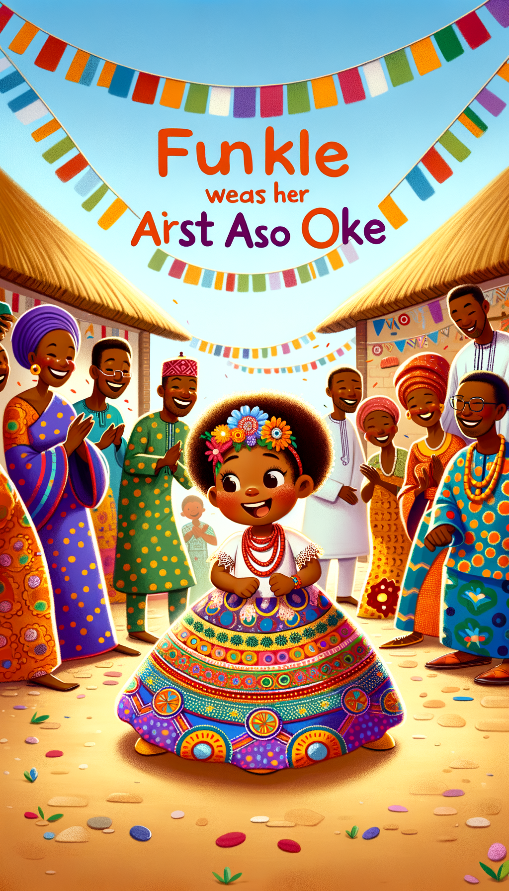 Funke Wears Her First Aso Oke