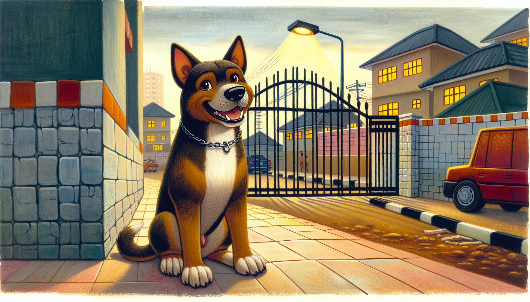 The Brave Dog Who Guarded the Compound