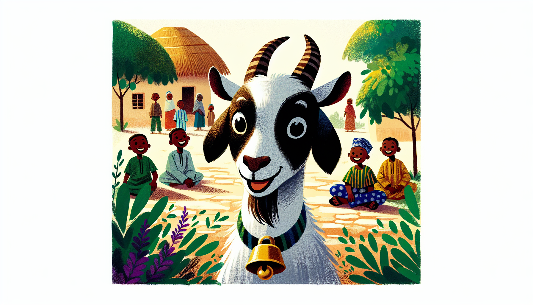Goat in the Village